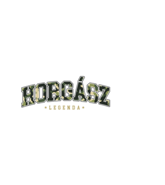 Horgász Legenda minta sötétkék pólón