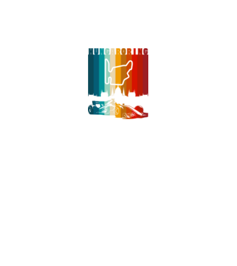 Hungaroring colorful minta királykék pólón