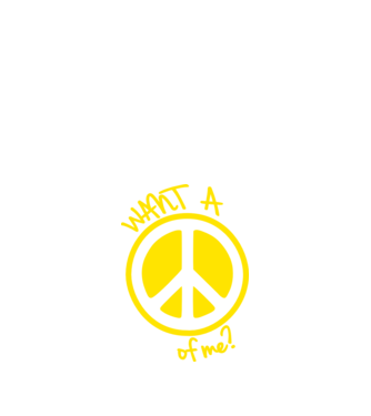 peace minta piros pólón