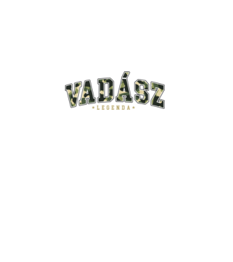 Vadász Legenda minta fekete pólón