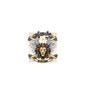 KINGS ARE BORN 1995 - SZEPTEMBER minta fekete pólón