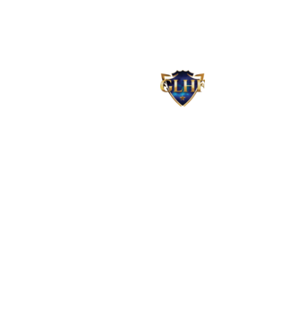 GLHF címer minta fekete pólón