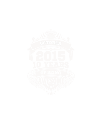 Awesome being of 2015 OKTÓBER minta fehér pólón