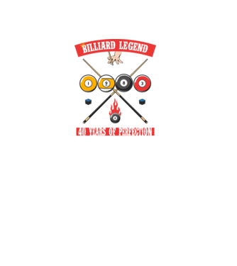 Billiard legend Born in 1983 minta fekete pólón