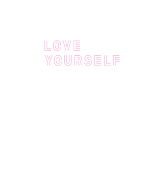 BTS LOVE YOURSELF minta fekete pólón