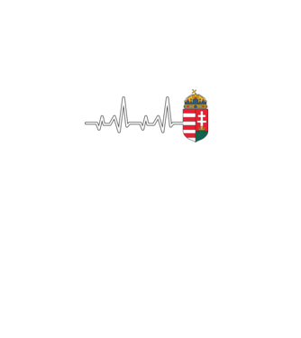 Címer heartbeat minta fekete pólón