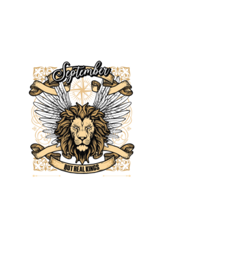 KINGS ARE BORN 1995 - SZEPTEMBER minta fekete pólón
