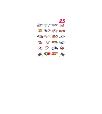 MOTOGP 25 CALENDAR fekete alapra minta fekete/piros pólón