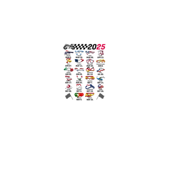 MOTOGP 25 CALENDAR fehér alapra minta fehér pólón