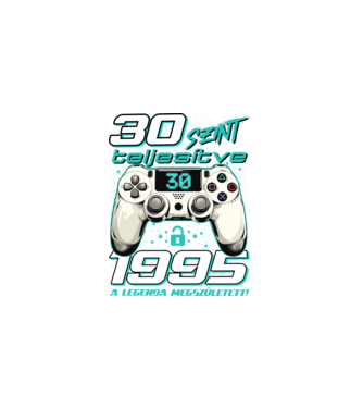 Gamer szülinap 30 éves minta fekete pólón