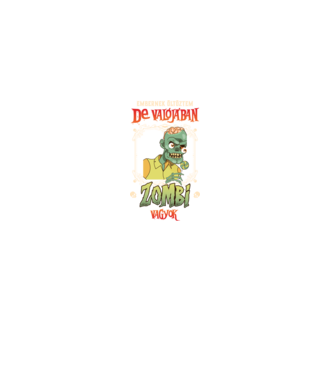 Ember jelmez zombi minta fekete pólón