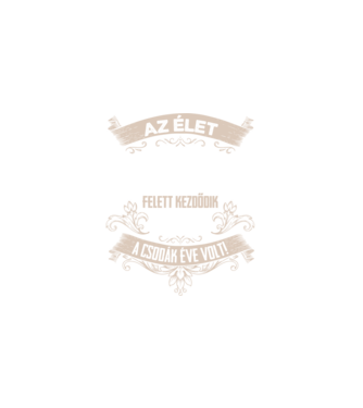 A csodák éve szülinapos 50 éves 1975 minta fekete pólón