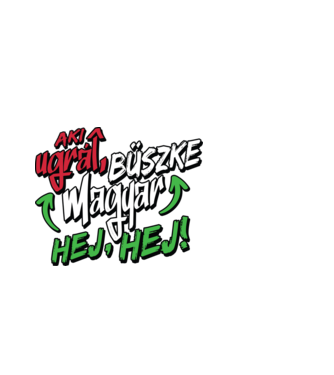 Büszke magyar minta fehér pólón