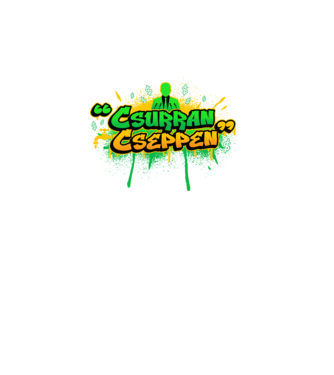 Csurran Cseppen graffiti minta türkiz pólón