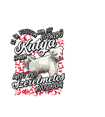 Anya szerelmetes nyuszikája pumi minta fehér pólón