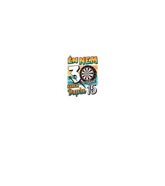 Darts Szülinap 30 éves minta fekete pólón