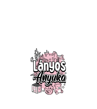 Lányos anyuka minta fehér pólón