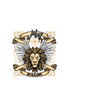 KINGS ARE BORN 2015 - MÁJUS minta fehér pólón