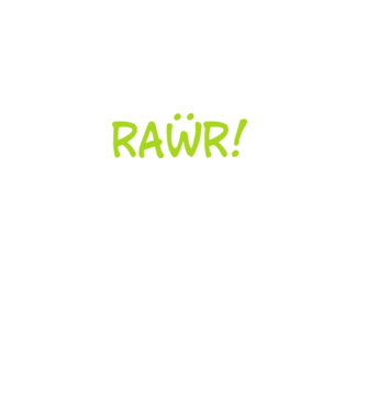 Rawr! minta fekete pólón