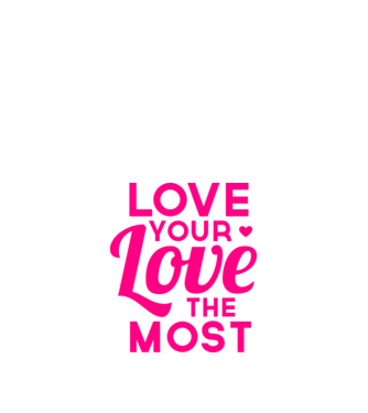 love most minta homokszín pólón