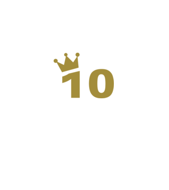 Crown Year - 10 minta fekete pólón