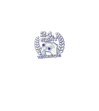 24. szint teljesítve minta fekete pólón