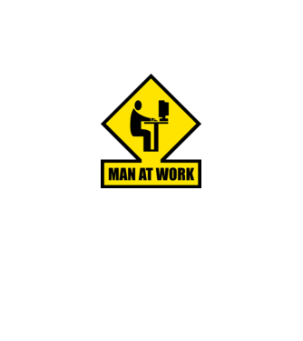 Man at Work (PC) minta piros pólón