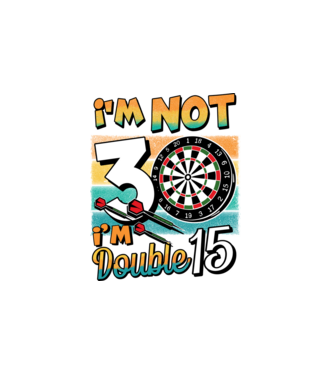 Darts Birthday 30 years old minta fehér pólón