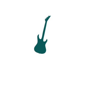 gitár 2 minta narancssárga pólón