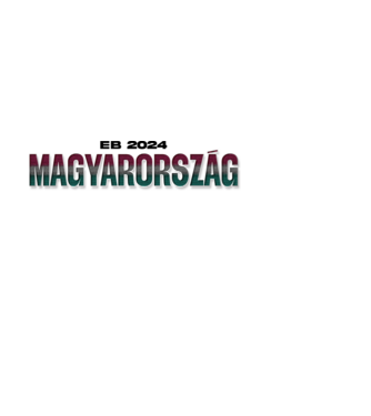 EB 2024 magyarország text minta világoskék pólón