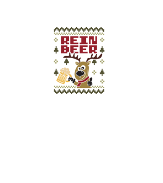 Reinbeer ugly sweater minta fehér pólón