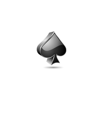 Poker Pikk minta fehér pólón