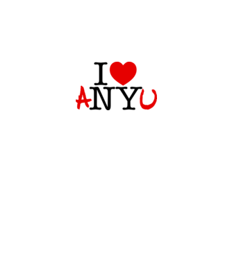 I Love NY anyu minta fehér pólón