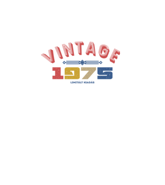VINTAGE limited 1975 minta fehér pólón