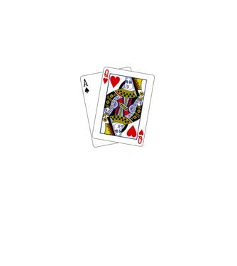 Card AQ minta fekete pólón