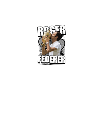 Roger Federer minta királykék pólón