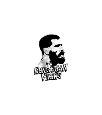 Hungarian Viking fehér minta fehér pólón