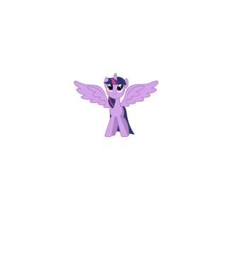 Twilight Sparkle minta fehér pólón