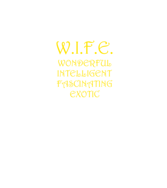 W.I.F.E. minta sötétkék pólón