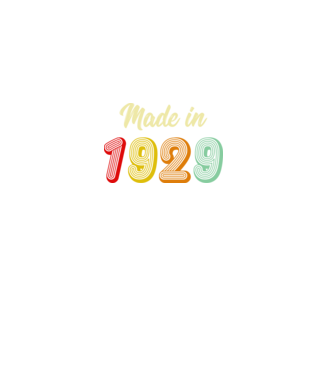 made in 1929 retro minta fekete pólón