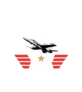 TOP APA minta fekete pólón