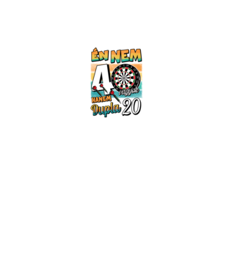 Darts Szülinap 40 éves minta királykék pólón