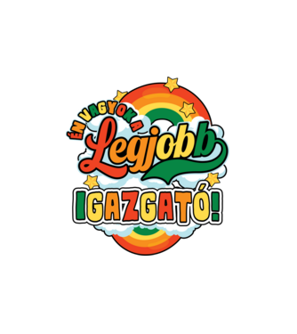 Legjobb igazgató minta fehér pólón