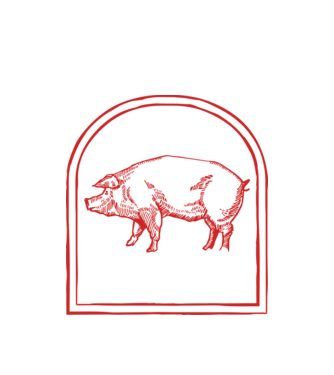 Fesztivál malac bogrács  minta fehér pólón