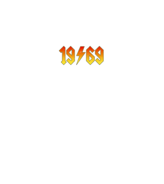 Rock születésnap 1969 Április minta fekete pólón