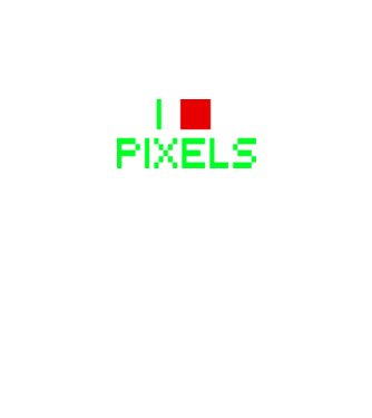 pixels minta fekete pólón