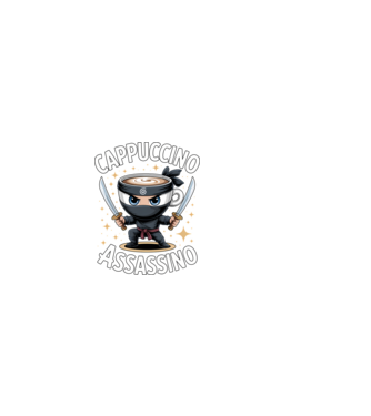 Cappuccino Assassino minta fekete pólón