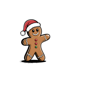 Ő az én édesem Mézeskalács fekete pólóra  minta fekete pólón