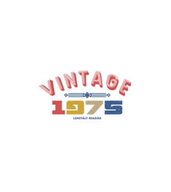 VINTAGE limited 1975 minta fehér pólón