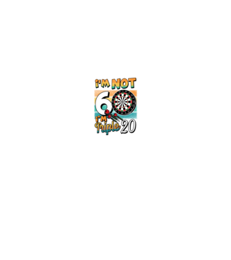 Darts Birthday 60 years old minta fekete pólón